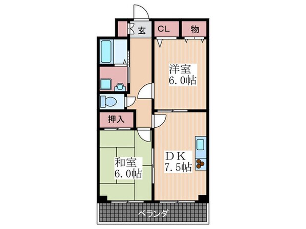 ボヌ－ルⅠの物件間取画像